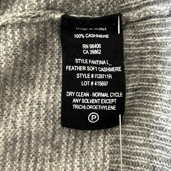 Theory Grey Cashmere Sweater Sz S - Picture 4 of 7